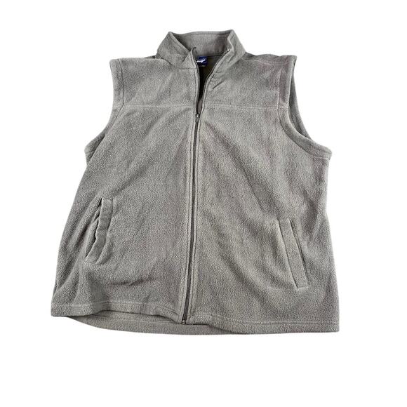 Hagan's Arctic Bear Fleece Vest Men's XX Large Gray Full Zip Polyester Vintage - Picture 1 of 9